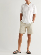 Club Monaco - Linen Henley T-Shirt - White