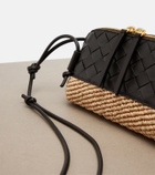 Bottega Veneta Concert Mini raffia crossbody bag