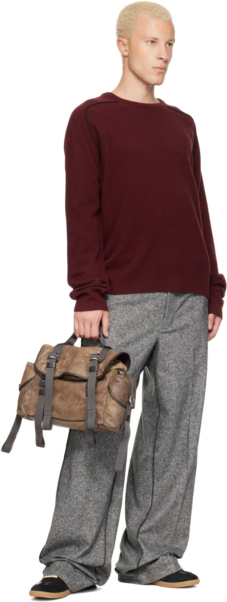 Maison Margiela Brown High Tech Small Messenger Bag