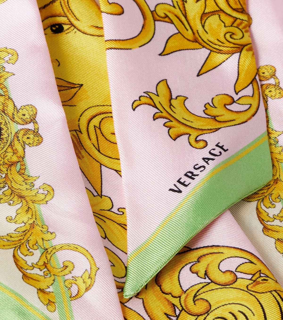 Versace Printed silk twill scarf