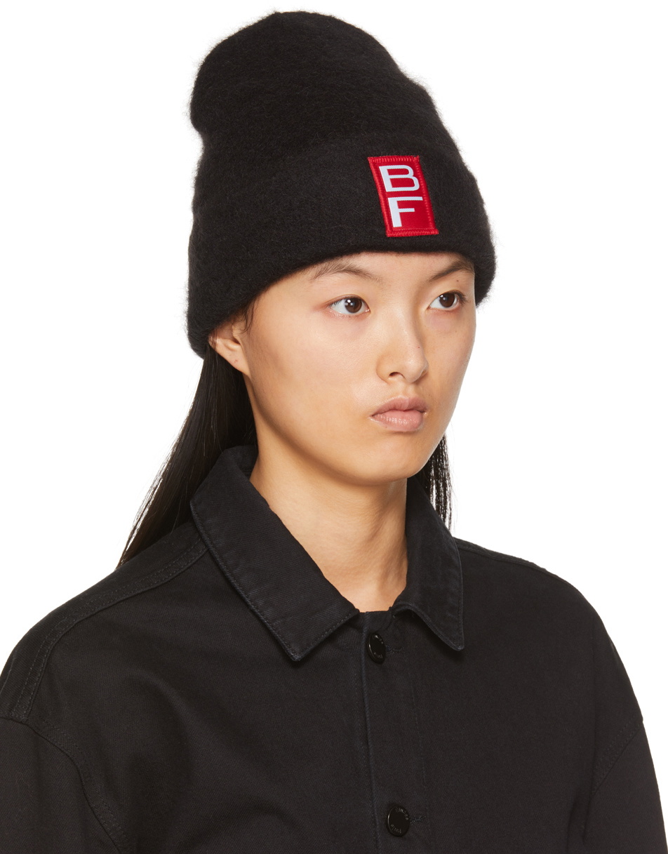 BY FAR Black Solid Beanie By Far