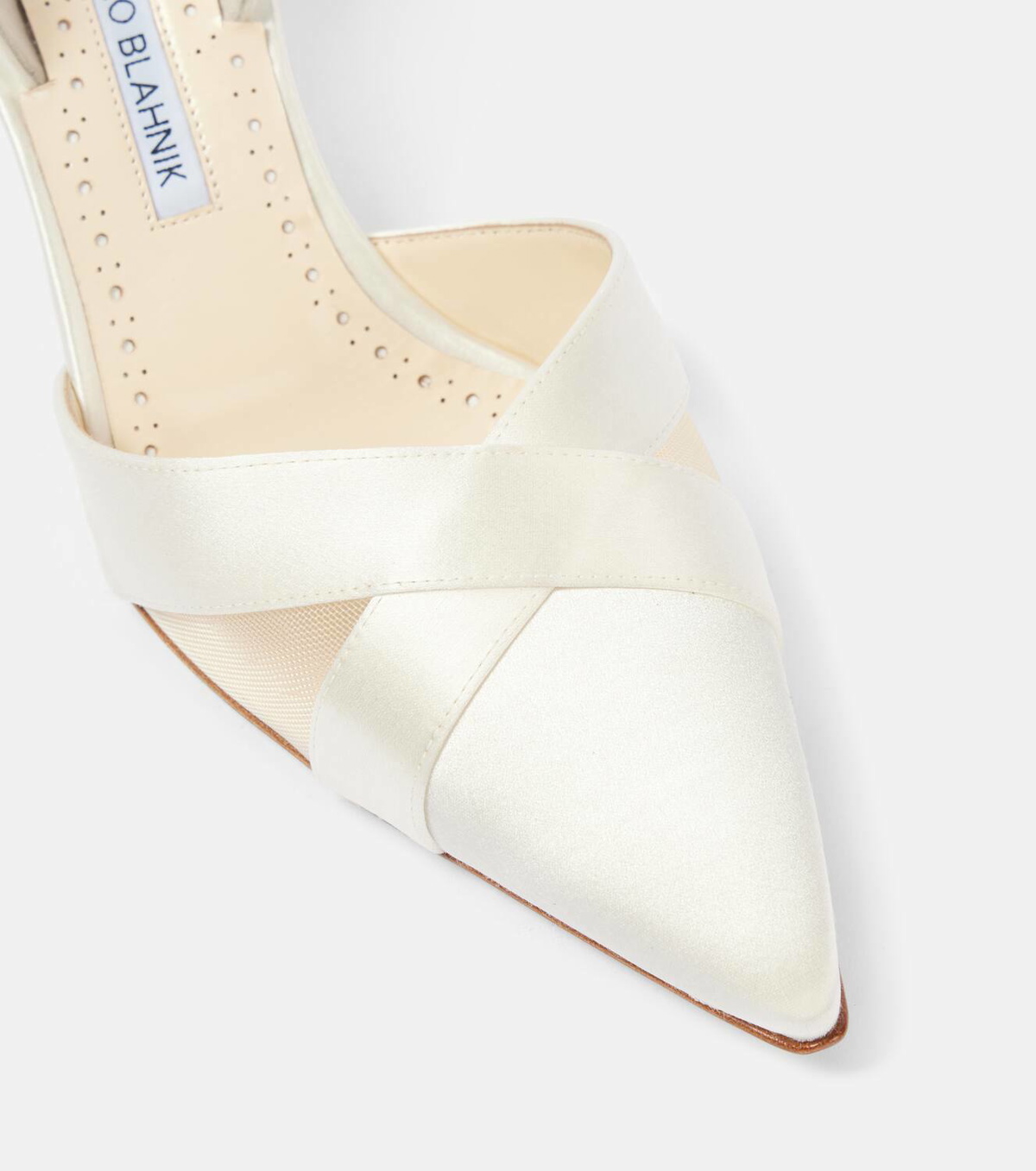 *MANOLO BLAHNIK* Oyounasli 50 サテンスリングバックパンプス MANOLO BLAHNIK* Oyounasli 50 サテンスリングバックパンプス