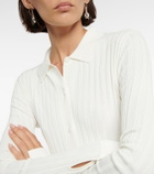 Galvan Rhea ribbed-knit bodysuit