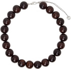 Paloma Wool Brown Corbett I Ceramic Ball Necklace