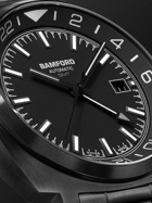 BAMFORD WATCH DEPARTMENT - Automatic GMT 40mm PVD-Coated Stainless Steel Watch, Ref. No. GMT - BLK - AQ - Men