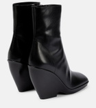 Khaite - Morgan leather ankle boots