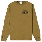 Aries Men's Long Sleeve Temple T-Shirt in Olive