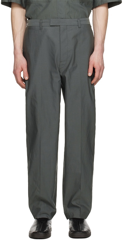 Photo: LEMAIRE Green Washed Trousers