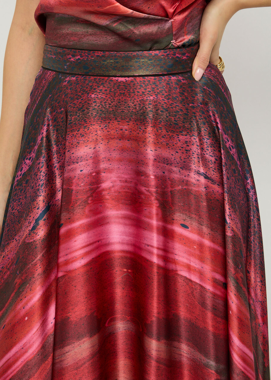 Roksanda Ameera Printed Silk Skirt Multicoloured 1