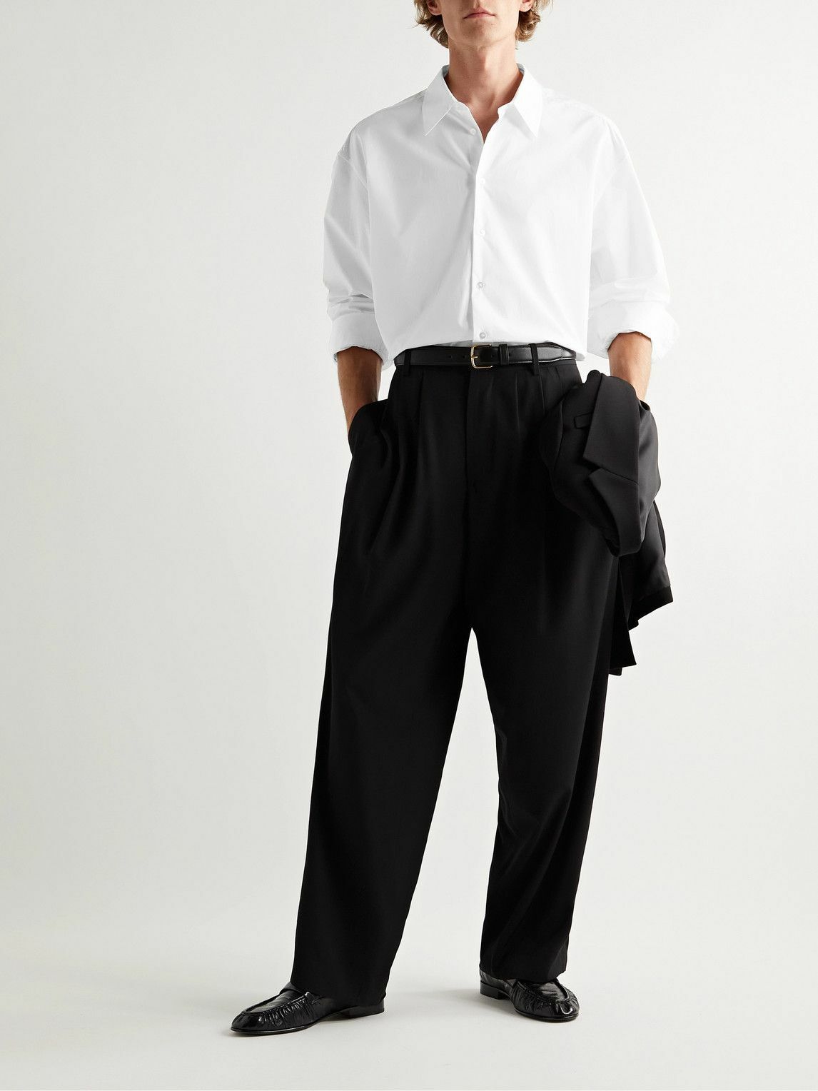 The Row - Lukre Oversized Cotton-Poplin Shirt - White The Row