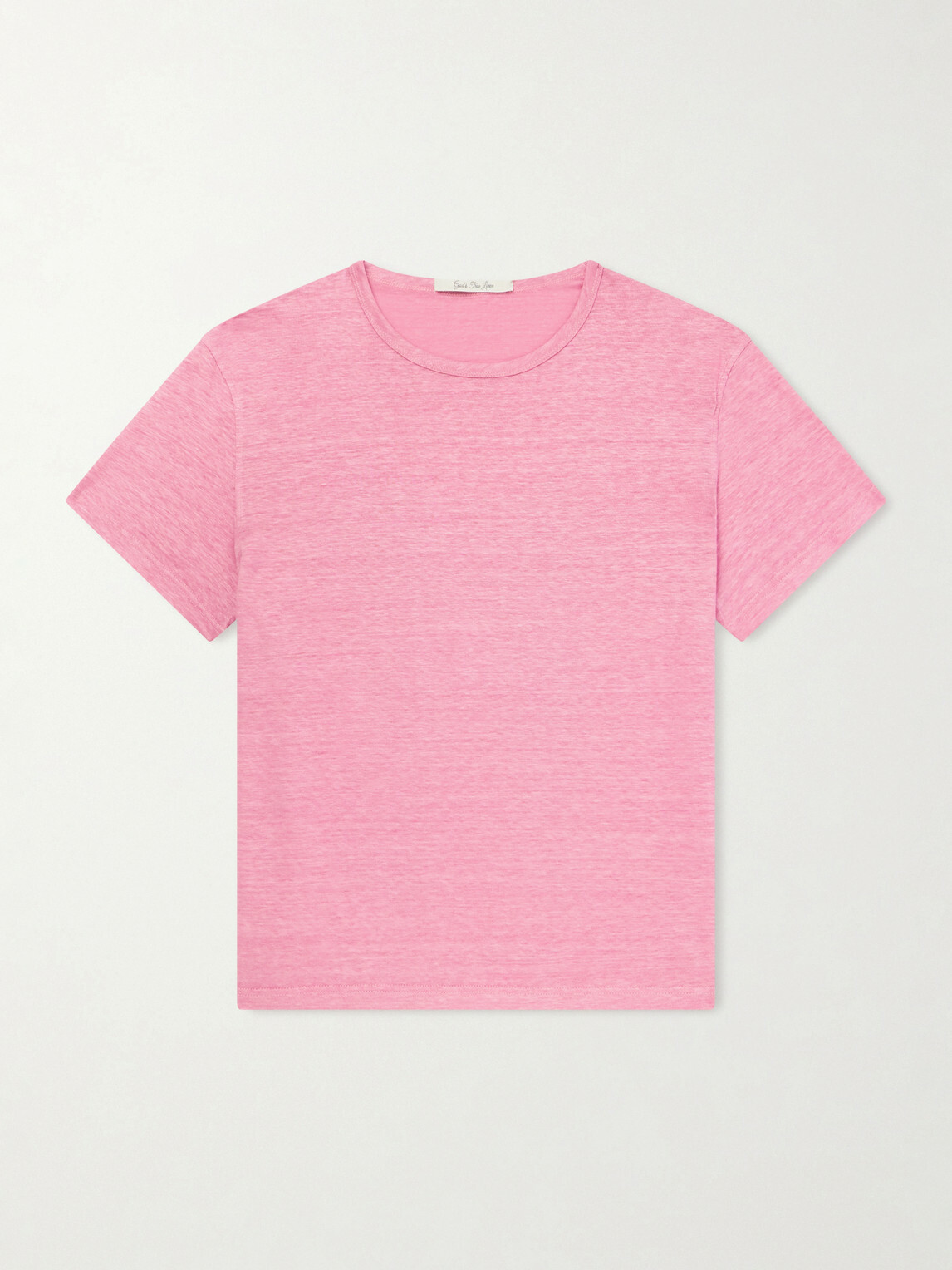 God's True Cashmere - Signature Linen T-Shirt - Pink