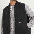 Dickies Men's Quilted Canvas Vest in Black