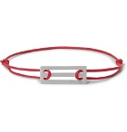 Le Gramme - 25/10 Cord and Sterling Silver Bracelet - Red