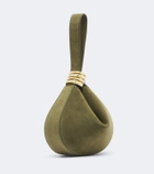 Amanu Zambia Ring Small suede top-handle bag