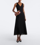 Valentino Garavani Cœur Royal velvet slingback pumps