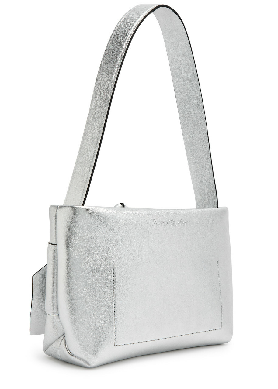 Silver PU Slim Buckle Strap Shoulder Bag | Accessories