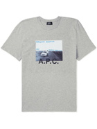 A.P.C. - Gauthier Printed Cotton-Jersey T-Shirt - Gray