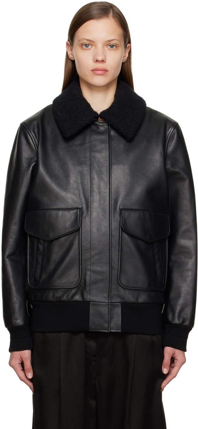 Gabriela Hearst Black Grant Leather Jacket Gabriela Hearst