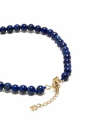 Mateo 14K Yellow Gold Lapis Beaded Bracelet