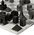 Skyline Chess - Paris Marble and Metal Chess Set - Black