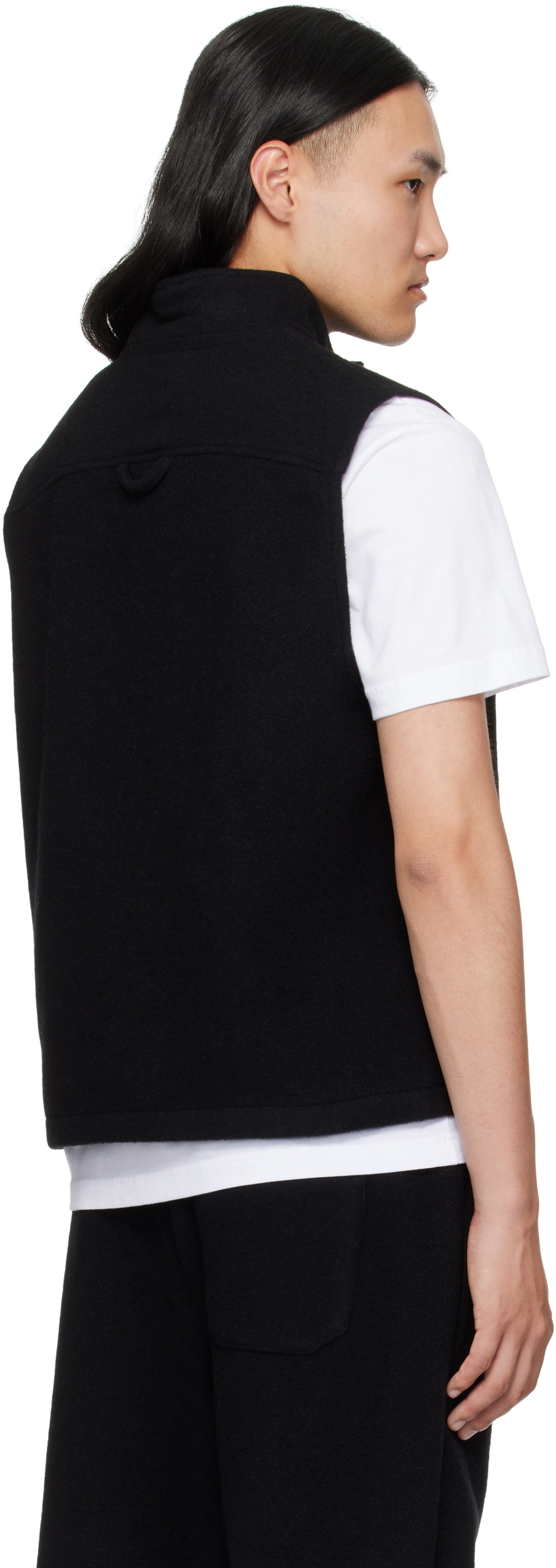 Rier Black Fleece City Sweater Vest