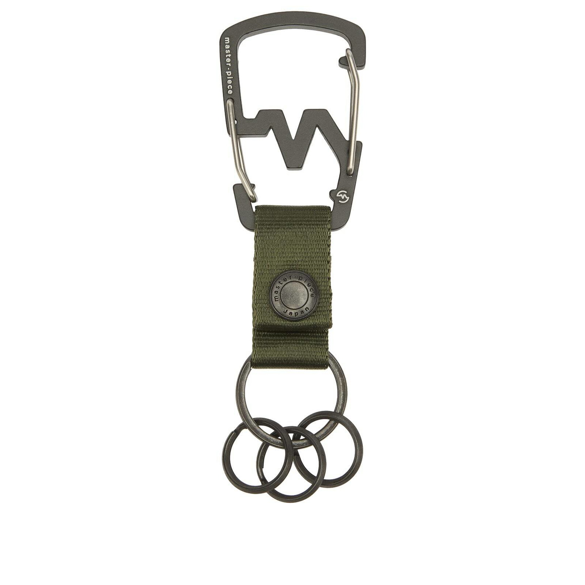 Master-Piece M-Carabiner Key Ring in Khaki 
