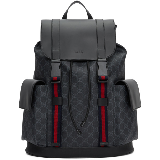 Gucci Black Soft GG Supreme Backpack Gucci