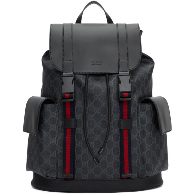 Photo: Gucci Black Soft GG Supreme Backpack