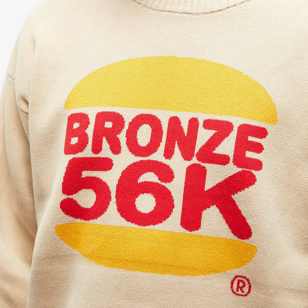 Bronze 56k Men's Burger Crew Knit in Taupe Bronze 56k