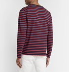 Armor Lux - Striped Cotton T-Shirt - Red