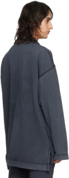 Dries Van Noten Gray Dropped Shoulder Polo