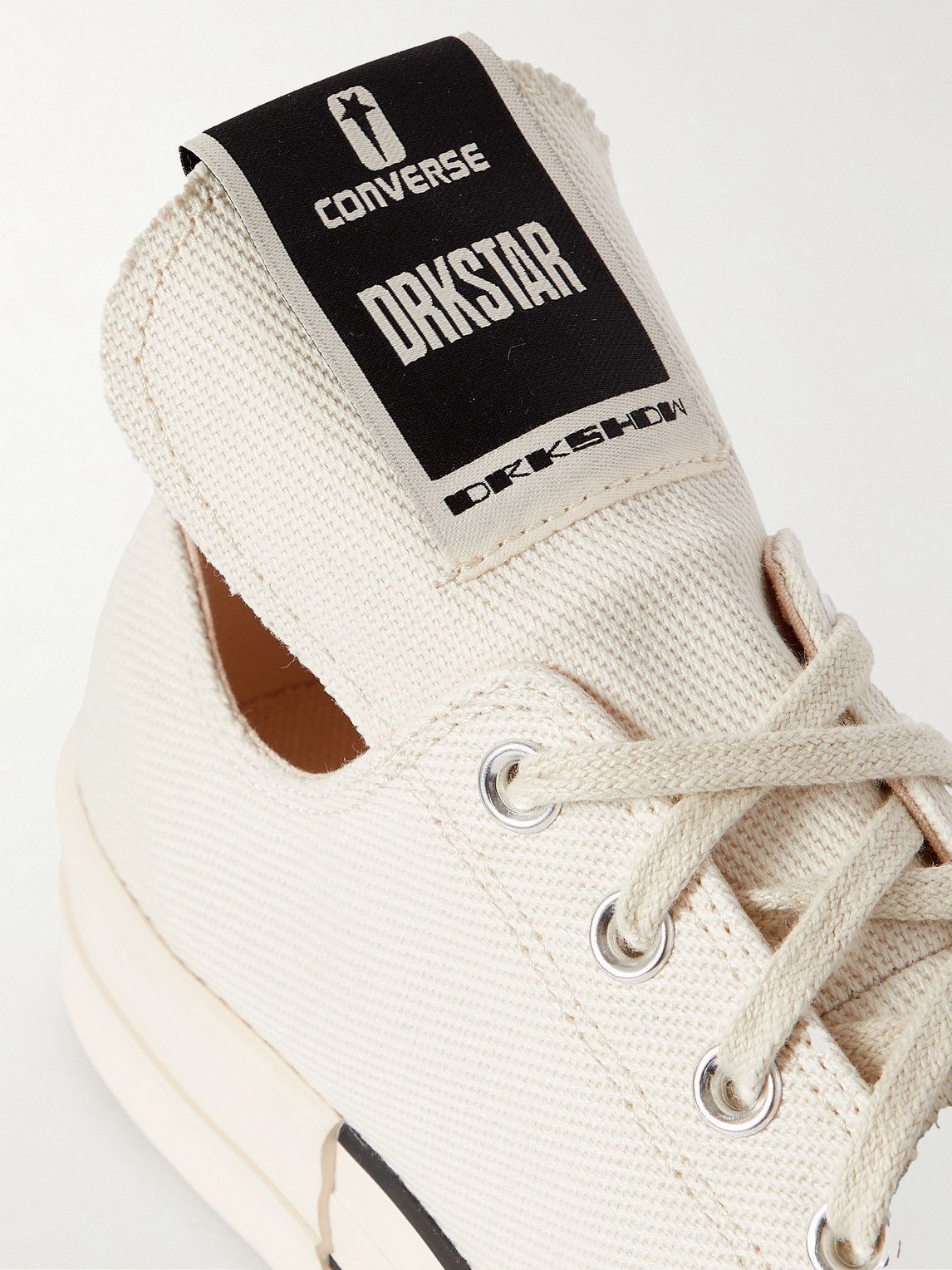 Rick Owens - Converse DRKSTAR OX Drill Sneakers - White Rick Owens