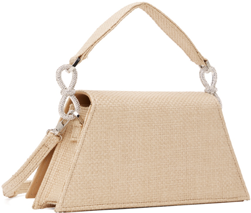 MACH & MACH Beige Medium Samantha Bag MACH & MACH