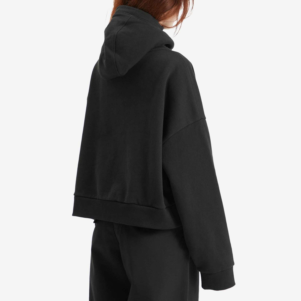 Entire Studios Women's Full Zip Hoodie in Soot Entire Studios