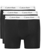 Calvin Klein Underwear - Three-Pack Stretch-Cotton Boxer Briefs - Black