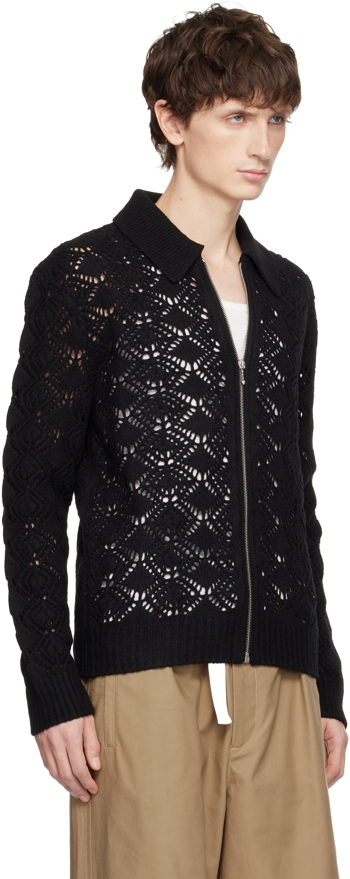 Jil Sander Black Zip Up Shirt Jil Sander