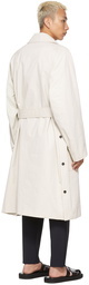 Solid Homme Beige Belted Trench Coat