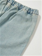 Fear of God - Forum Straight-Leg Striped Canvas-Trimmed Drawstring Jeans - Blue