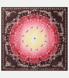 The Attico Printed silk scarf
