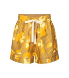 Lee Mathews Wren floral linen-blend shorts