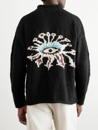 Monitaly - Eye Merino Wool Sweater - Black