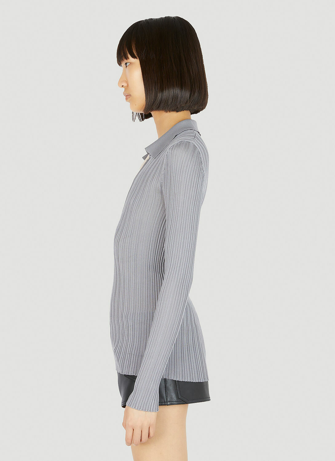 Durazzi Milano Silk Knit Polo Top