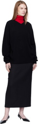 Arch The Black Cashmere V-Neck Pullover Sweater