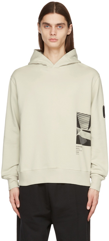 Photo: A-COLD-WALL* Beige Linear Form Hoodie