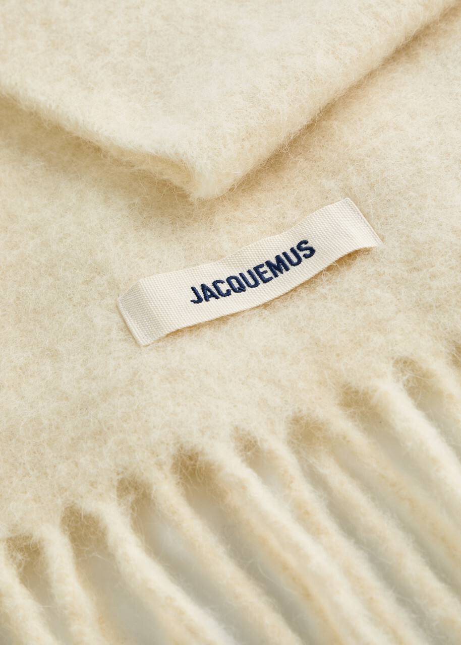 Jacquemus L'echarpe Carro Knitted Scarf - Off White - One Jacquemus L'echarpe Carro Knitted Scarf - Off White - One