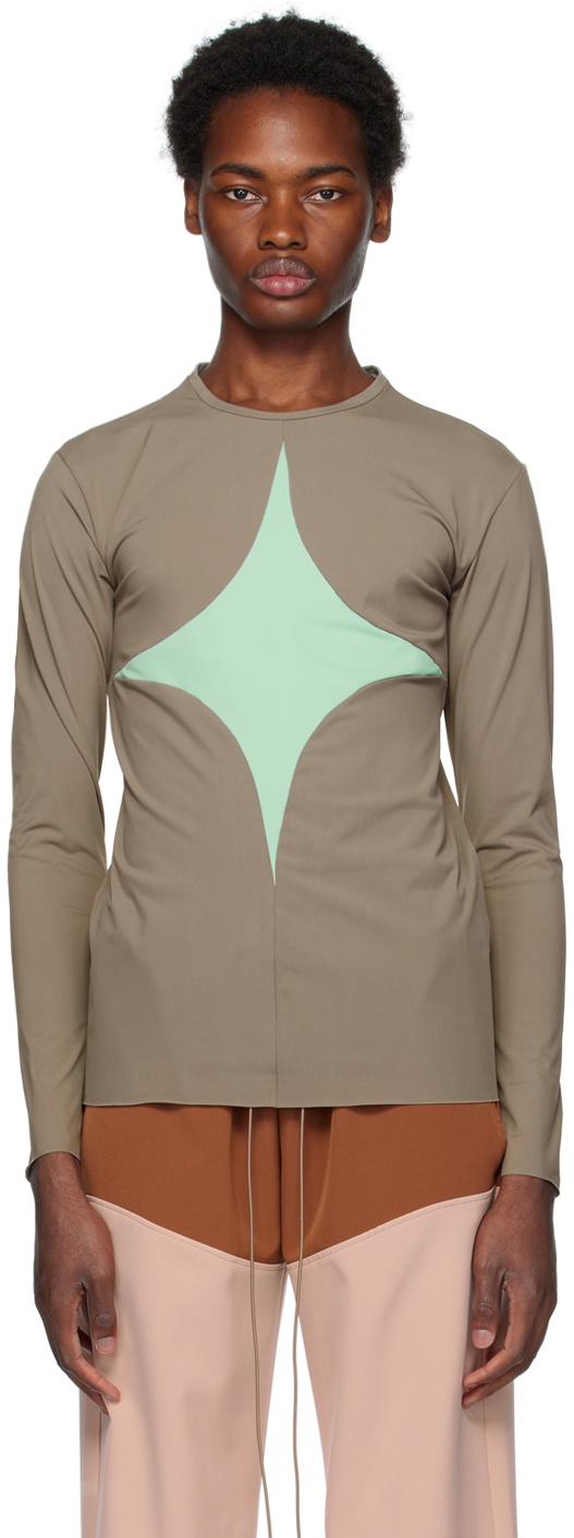 ANDREJ GRONAU SSENSE Exclusive Gray Long Sleeve T-Shirt