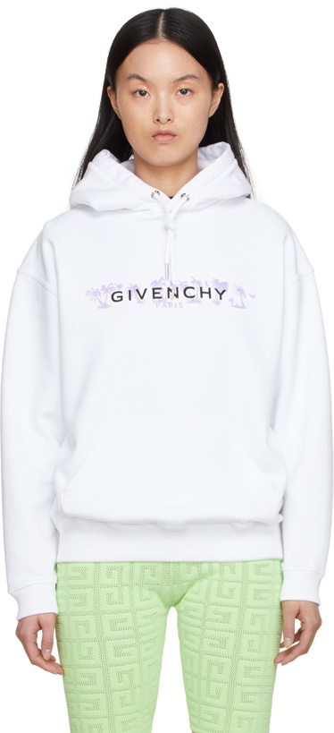 Photo: Givenchy White Cotton Hoodie