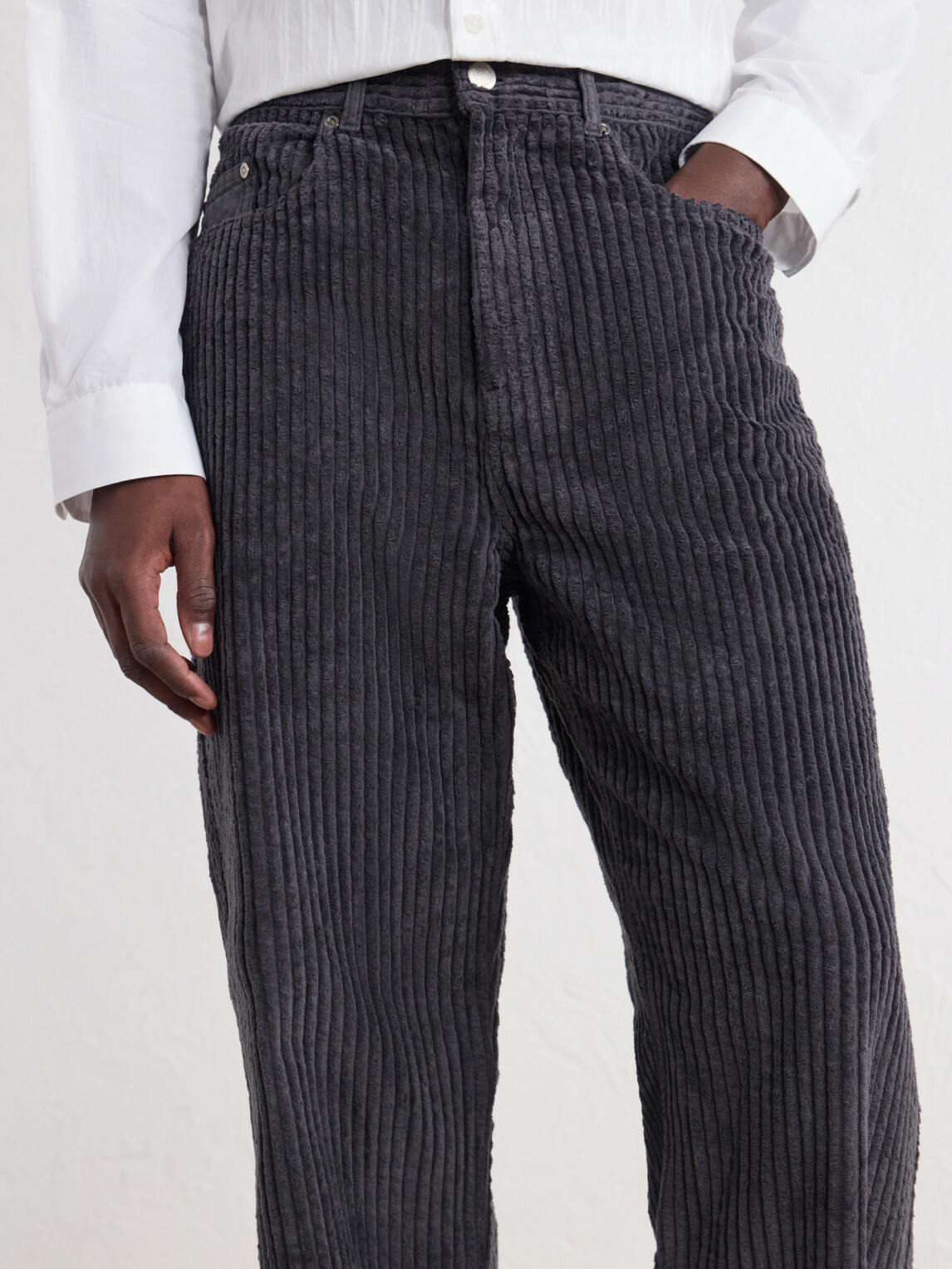 mfpen - Generation Straight-Leg Cotton-Corduroy Trousers - Gray