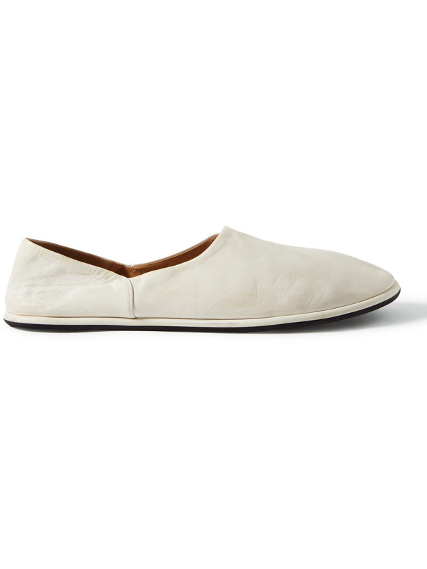 Photo: The Row - Collapsible-Heel Leather Loafers - White
