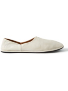 The Row - Collapsible-Heel Leather Loafers - White